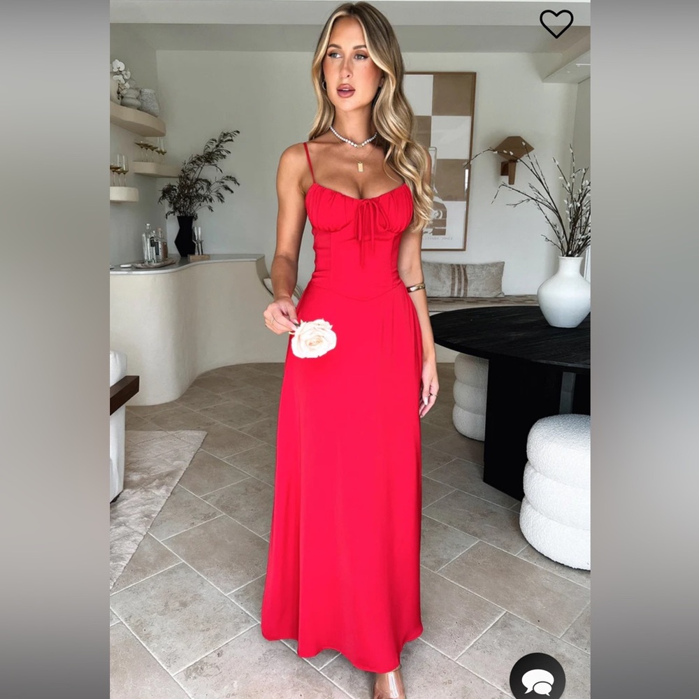 Thats So Fetch Magdalena Maxi Dress Red